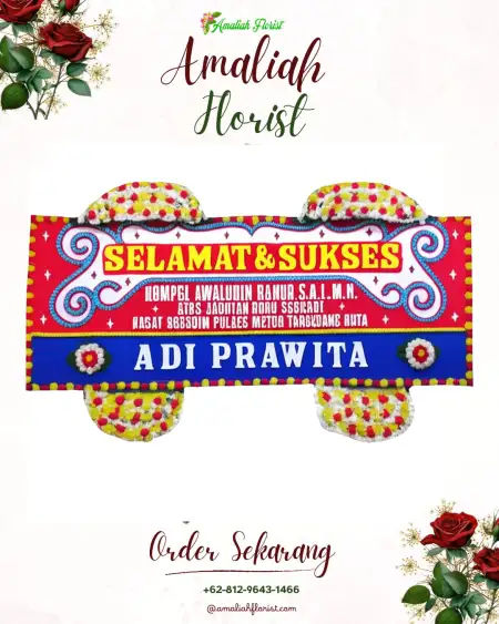 Papan Bunga Ucapan Selamat Landasan Ulin Utara
